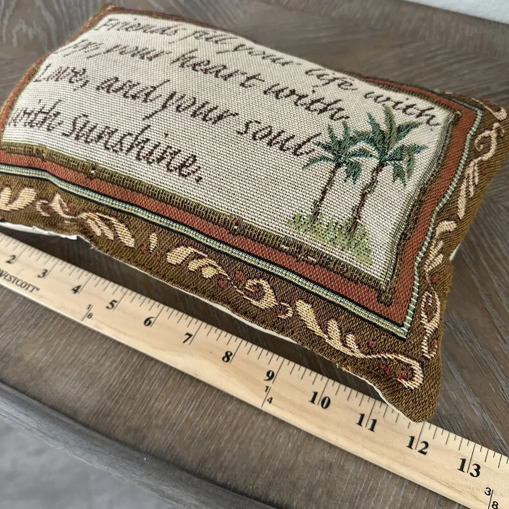 Tapestry Pillow Friendship Love sunshine‎ Palm Tree Tropical Cottagecore Decor